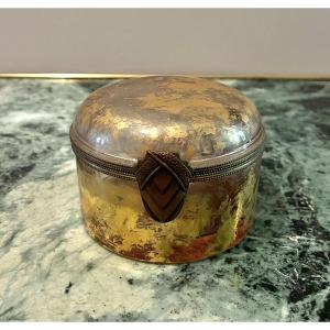 Art Deco Round Crystal Box
