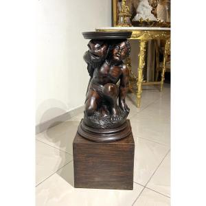 Nubian Wooden Stand 19th Century