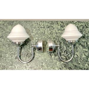 Pair Of Art Deco Style Wall Lights