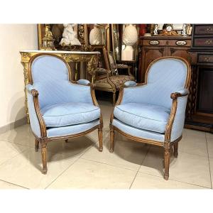 Pair Of Small Lxvi Style Armchairs