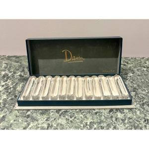 12 Daum Crystal Knife Rests