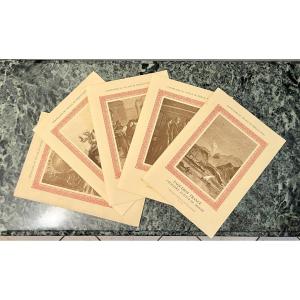 5 Menus: Paquebot France Centenary Of Phineas Fogg's Voyage