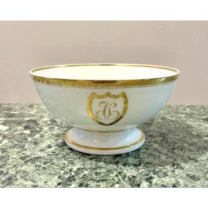 19th Century Paris Porcelain Salad Bowl