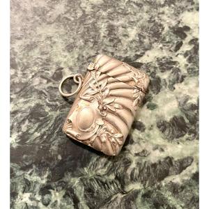 Pyrogene Silver Matchbox 800 19th Century