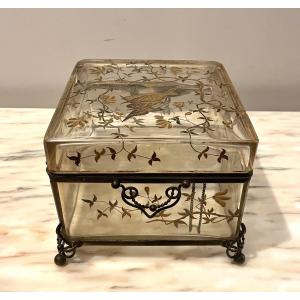 Important Engraved Bohemian Crystal Box