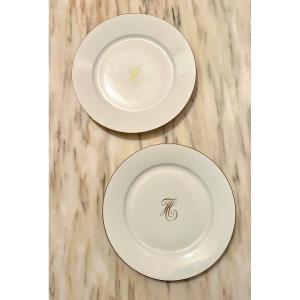 Pair Of Sèvres Porcelain Plates, Late 19th Century