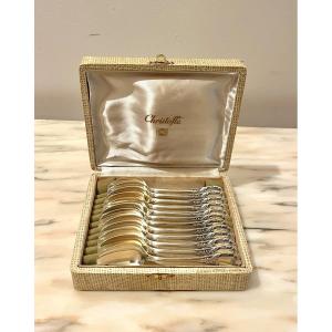 Christofle 12 Marly Pattern Dessert Spoons