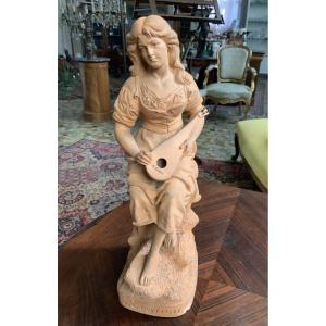 Terracotta Signed J. Le Guluche