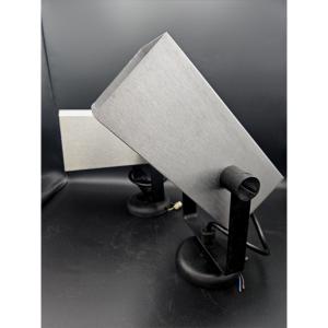 Spotlights, Wall Lights, Pair Of Brushed Aluminum Spotlights, 1970s 