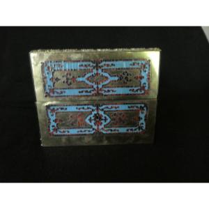 Théodore Année - Wooden Perfume Box With Boulle-style Marquetry, Late 19th Century