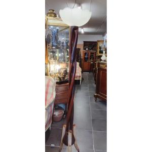 Twisted Wooden Floor Lamp