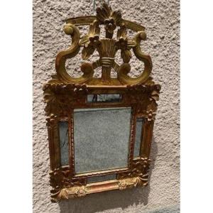 Golden Wood Mirror
