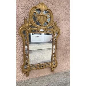 Miroir En Bois Dore