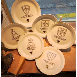 Set Of 6 Decorative Plates Camargue Herding