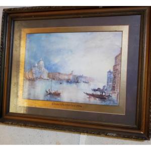 Watercolor Of The Venice Canal