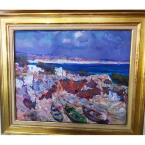 Oil On Canvas By Josep Serra Santa