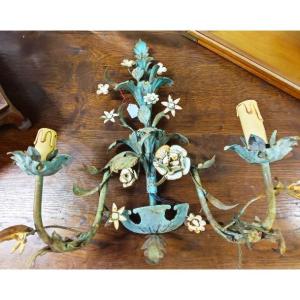 Wall Light In Oxidized Iron