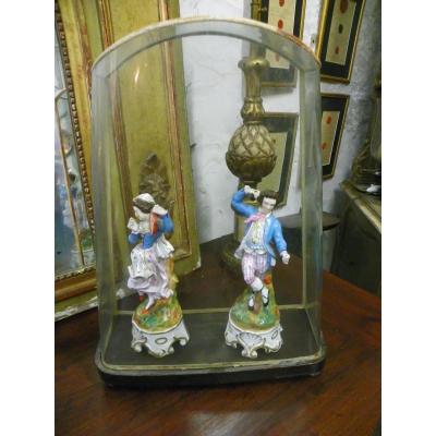 Pair Of Italian Porcelain Dancers