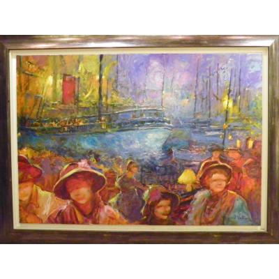 Oil On Canvas Sign Valtier