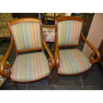Pair Of Armchairs In Crosses