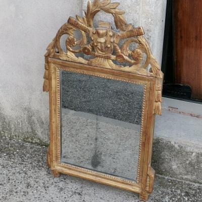 Golden Wood Mirror