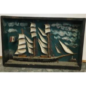 Embossed Boat Frame
