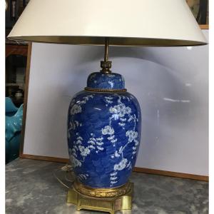 Blue Porcelain Lamp