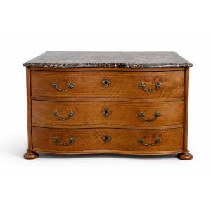 18th Century Walnut Chest Of Drawers, Lower Rhine, Alsace