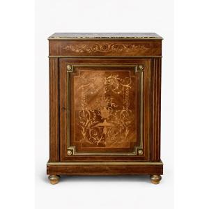 Antique Napoleon III Marquetry Side Table