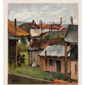 Painting Of A Neighborhood In Saintes By Ulysse Gorrin
