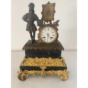 19th Century Bronze And Marble Clock