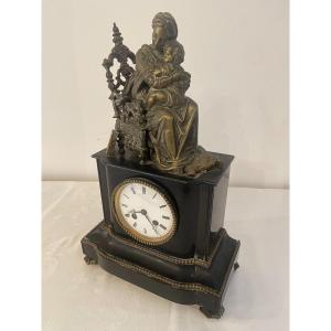 19th Century Marble And Bronze Clock