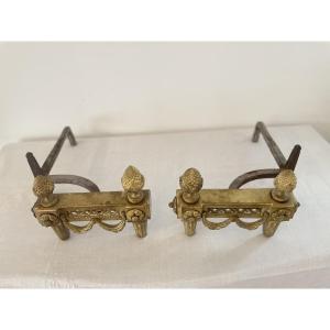 Pair Of Louis XVI Style Bronze Andicon