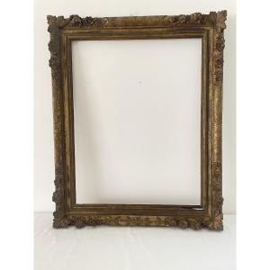 Large Carved Wooden Frame From The 18th Century 