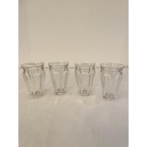 Baccarat 4 Crystal Vases Harcourt Model Signes