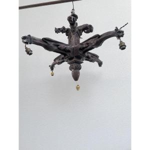 Neo-gothic Plaster Chandelier 