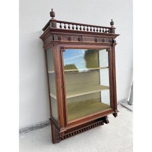Walnut Hanging Showcase XIX Century