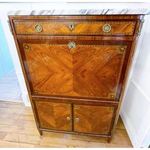 Late Louis XVI Period Drop-leaf Secretary