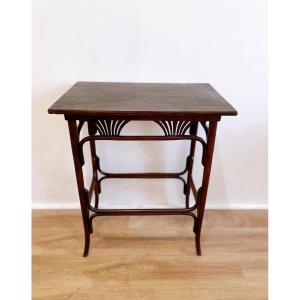 Thonet Art Nouveau Curved Beech Table
