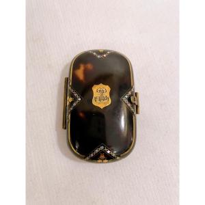 Tortoiseshell Coin Purse With Mother-of-pearl Decoration, Napoleon III