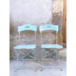 Sky Blue Garden Chairs