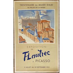 Poster “exhibition From F.lautrec To Picasso” 1952