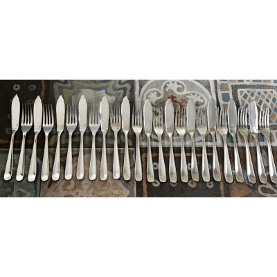 « christofle » Serviece à Poisson Modèle Dax 