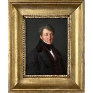 19th Century French School, Portrait d'Homme à La Légion d'Honneur, Oil On Canvas, Circa 1830