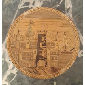 Straw Marquetry Case