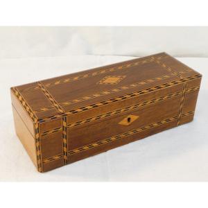Lovely Box Glove Box In 19th Century Marquetry