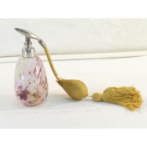 Delatte Nancy Perfume Sprayer In Marmoreen Art Deco Glass