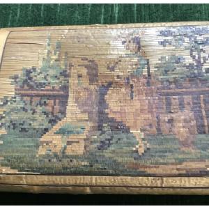 Cigarette Case In Straw Marquetry