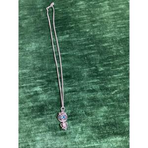 Silver Owl Necklace.