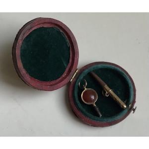 2 Antique Pocket Watch Keys